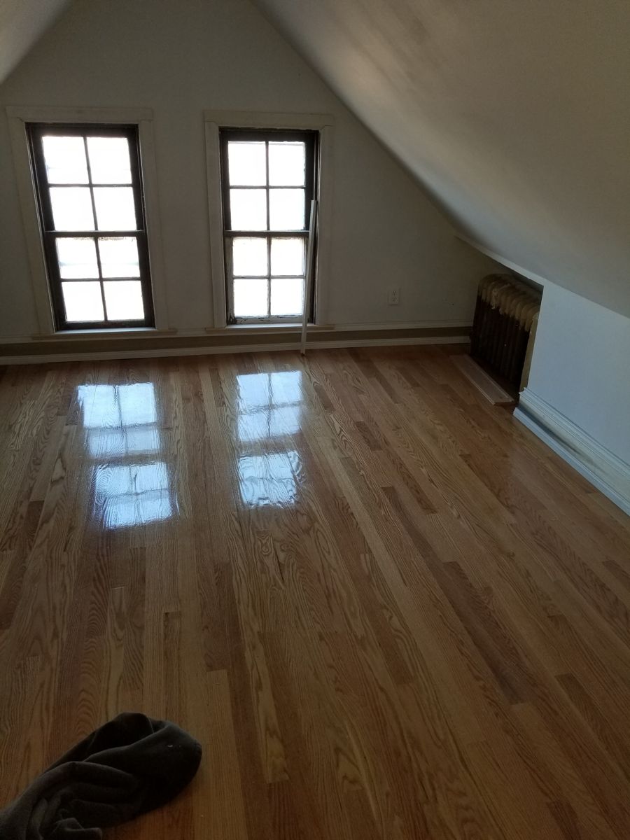 Refinished hardwood floors